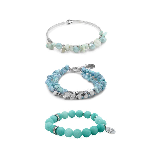 Silver Cecilia Bracelet Stack