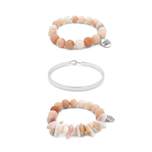 Silver Coraline Bracelet Stack