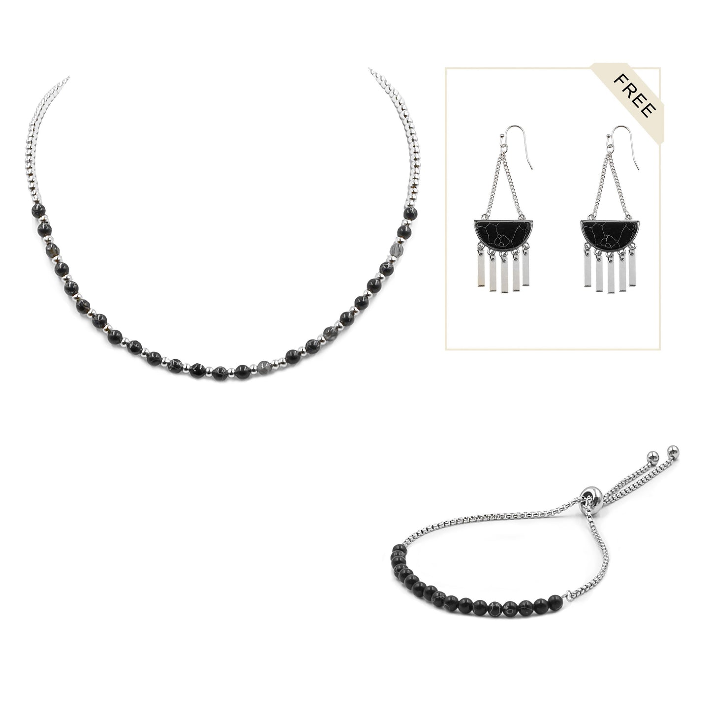Silver Rowan Jewelry Set