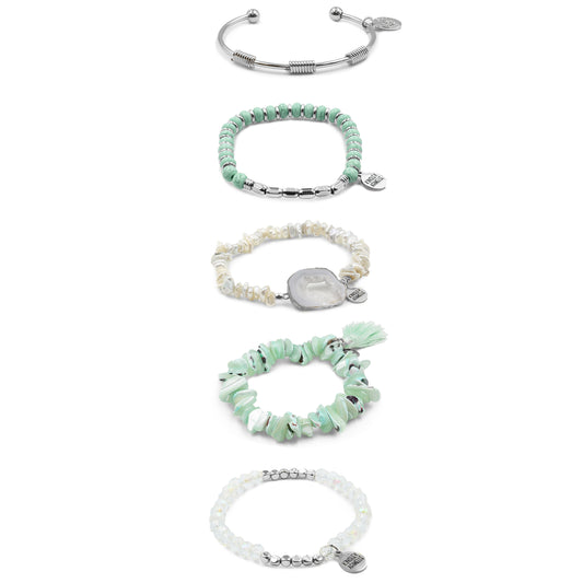 Silver Sydney Bracelet Stack