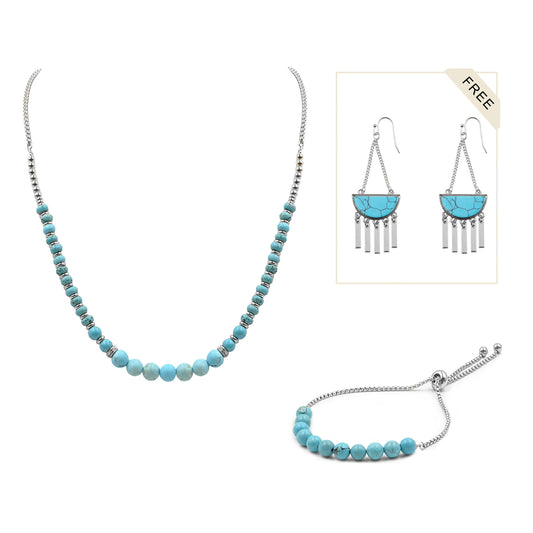 Silver Toby Jewelry Set