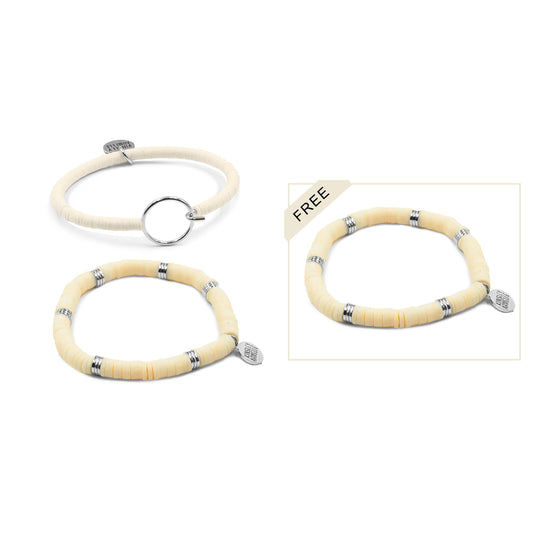 Silver Vida Bracelet Stack