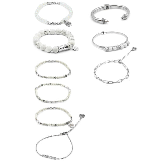 Silver Vivian Bracelet Stack
