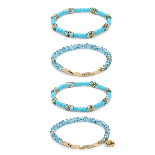 Stacked Collection - Azure Bracelet Set