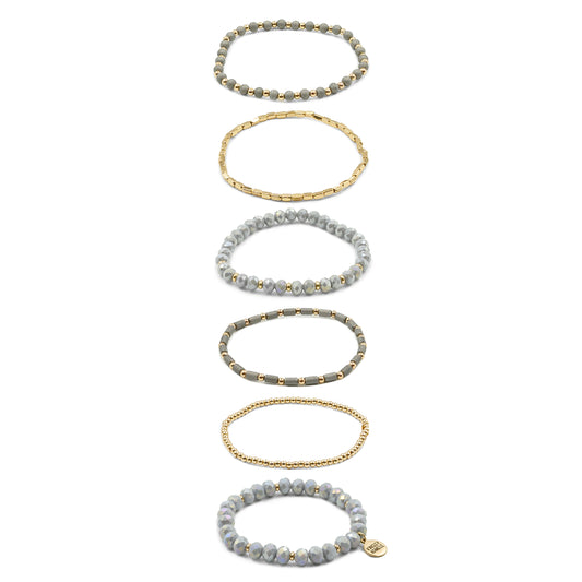 Stacked Collection - Slate Bracelet Set