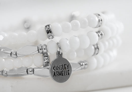 Stacked Collection - Silver Ashen Bracelet Set