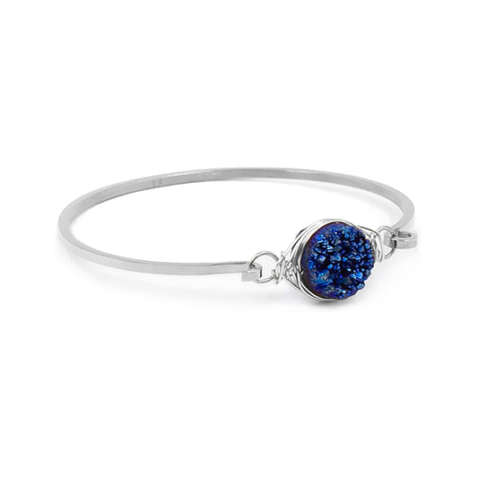 Stone Collection - Silver Ondine Blue Bracelet