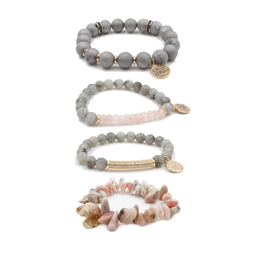 Strawberry Mist Bracelet Stack