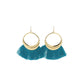 Tassel Collection - Ariel Hoop Fringe Earrings