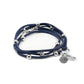 Wrap Collection - Silver Denim Bracelet