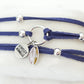 Wrap Collection - Silver Denim Bracelet