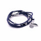 Wrap Collection - Silver Denim Bracelet